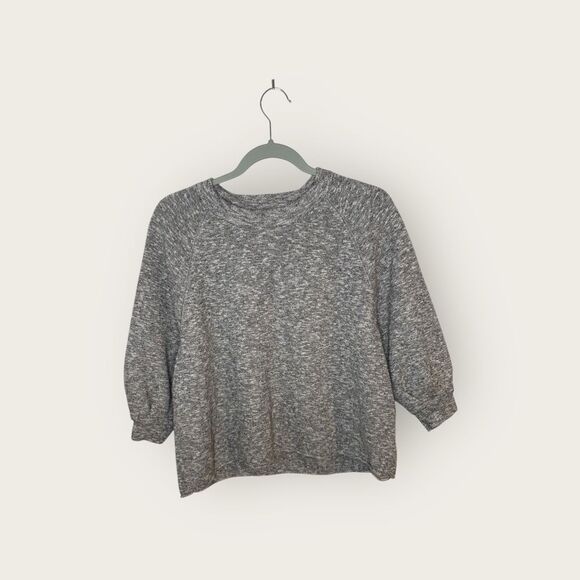 Madewell Telluride Pullover Sweater Marled Storm Size Small - Picture 4 of 8